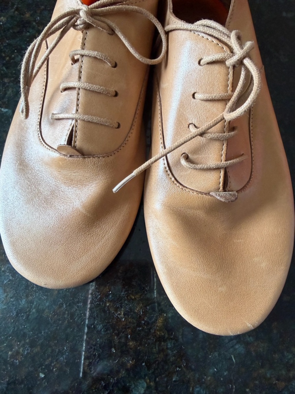 Anothersole Women's Leather Lace-Up Oxfords - Picture 4 of 12